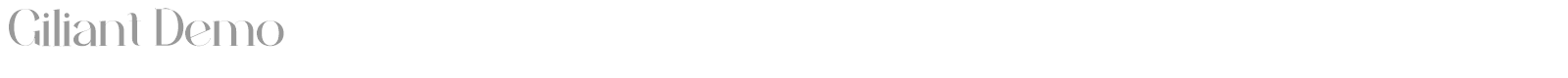 Giliant font preview